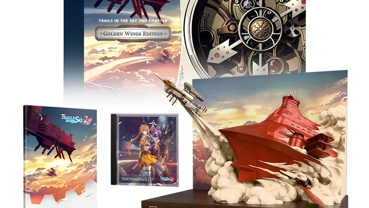 Photo officielle de l’édition collector : boîte, diorama Glorious x Arseille, artbook, mini-bande originale, SteelBook et boîtiers du jeu