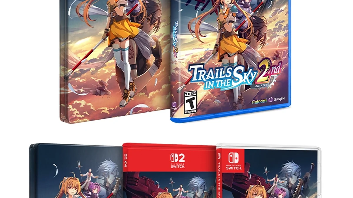 官方 SteelBook Edition 产品图:游戏盒、金属 SteelBook 与保护套